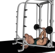 Barbell Press - Smith Machine Floor Guillotine